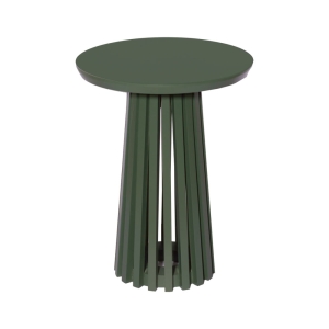 Mesa Ripada Lateral de Apoio Zuli Taís Puntel - Verde Oliva