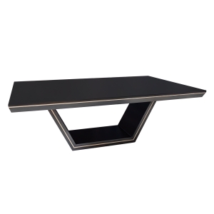 Mesa New LaVille Retangular M - Preto c/ Detalhes Fendi Lumiére