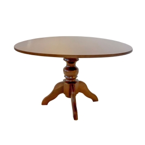 Mesa de Jantar Redonda Slim Munique - 4 Lugares - 1,20m - Freijó