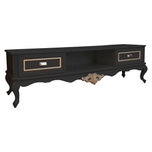 Rack Lavanda 2m - Preto com Dourado Soléil