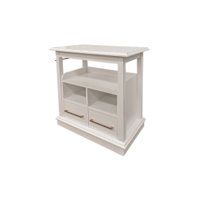 Carrinho de Chá/Bebidas com Rodízios e gavetas Chateau - Branco