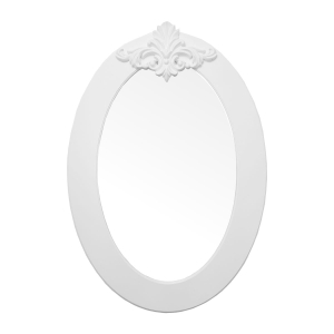 Espelho Lavanda Oval - Branco