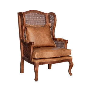 Poltrona Marselha - Couro - Freijó