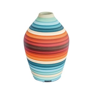 Vaso Reto decorativo de cerâmica 19x15x15 - Uyuni Fosco