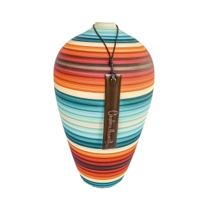 Vaso Bojudo decorativo de cerâmica 40x23x23 - Uyuni Fosco