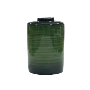 Vaso Reto Decorativo em Cerâmica Carolina Haveroth – Amazônia Alto Brilho