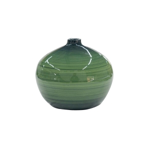 Vaso Bojudo Decorativo em Cerâmica Carolina Haveroth – Amazônia Alto Brilho