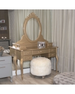 Penteadeira Clássica com espelho - Dourado Soleil