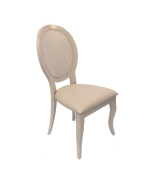 Cadeira Delicate de Empilhar com Encosto em Palha - Fendi Nouveau