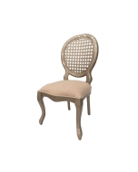 Cadeira assento com mola e encosto em palha