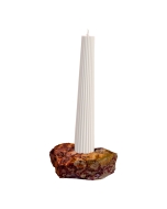 Castiçal Com Base De Pedra Contemporânea