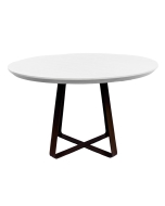 Mesa Apoio Contemporâneo Tátio 700 - Lâmina Branco Escovado