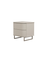 Mesa de Cabeceira Miami - Off White c/ Detalhes Fendi Lumiére