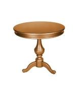 Mesa de apoio clássica contemporânea dourada
