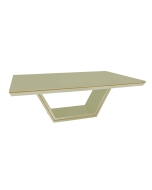 Mesa New LaVille Retangular M -  Arizona com Detalhes Dourado Soleil