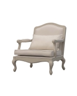 Poltrona Victorine Estofada - Off White
