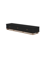 Rack Curve G - Preto c/ Detalhes Dourado Soleil