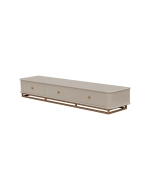 Rack Curve G - Off White com Detalhes Dourado Soleil