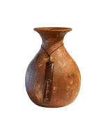 Vaso Bojudo com Aba Decorativo em Cerâmica - Michelângelo Fosco
