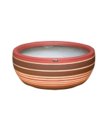 Vaso Cumbuca decorativo em Cerâmica – Retrô Terracota Fosco