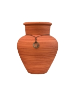 Vaso Cachepô Grande Liso Decorativo em Cerâmica - Terra Cota Fosco