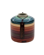 Vaso Reto decorativo em Cerâmica Carolina Haveroth - Uyuni Alto Brilho