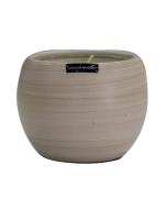 Vaso Vela Casca de Ovo decorativo em Cerâmica Carolina Haveroth – Manaus Fosco