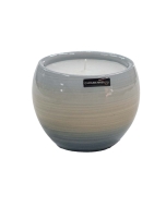 Vaso Vela Casca de Ovo decorativo em Cerâmica Carolina Haveroth – Borboleta Alto Brilho