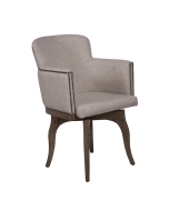 Cadeira Giratória New Pure c/ tachas - Freijó