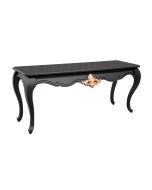 Aparador Lavanda M - 1,5m - Preto com Dourado Soléil