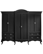 Guarda-Roupas Provençal Clássico Lavanda - Preto