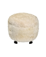 Puff Chic C/Pelos - Preto