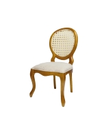 Cadeira Medalhão Adoriable Palha no Encosto - Freijó