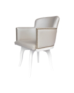 Cadeira Giratória New Pure c/ Tachas - Branca