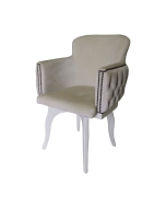 Cadeira Giratória New Pure com Capitonê - Branco