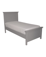 Cama de Solteiro Unique - Cinza Claire