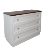 Cômoda Louvre - Branco com Tampo Vintage