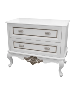 Cômoda Lavanda - Branco com Fendi Lumiére