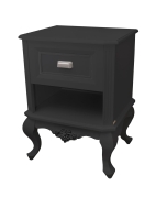Mesa de Cabeceira Lavanda - Preto