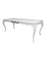 Mesa de Jantar Lavanda - Branco com Fendi Lumiére