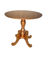 Mesa de Apoio Clássica Redonda Aile 80cm - Dourado Soleil