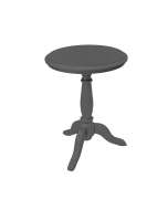 Mesa de Apoio Clássica M - Cinza Imperador