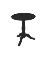 Mesa de Apoio Clássica P - Preto
