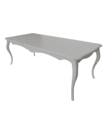 Mesa de Jantar Vintage - 8 Lugares - 2,2m - Cinza Claire