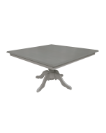 Mesa de Jantar Clássica Quadrada Altesse - 8 Lugares - 1,5m - Cinza Claire