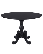 Mesa de Apoio Clássica Redonda Aile 80cm - Preta