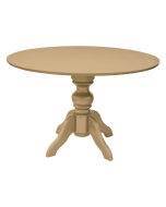 Mesa de Jantar Redonda Slim Munique - 6 Lugares - 1,37m - Dourado Soléil