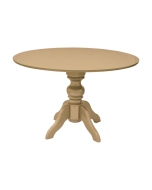 Mesa de Jantar Redonda Slim Munique - 4 Lugares - 1,20m - Dourado Soléil