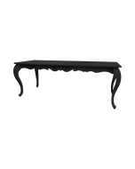 Mesa de Jantar Clássica Preta Laqueada