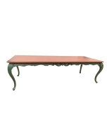 Mesa de Jantar Lavanda - 8 Lugares - 2,16m - Verde Oliva c/ Tampo Freijó